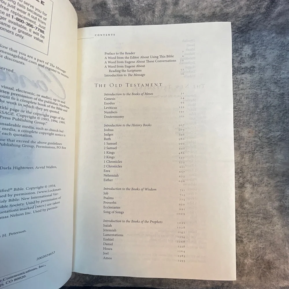 Conversations The Message Bible Eugene Peterson Author Notes Reflection